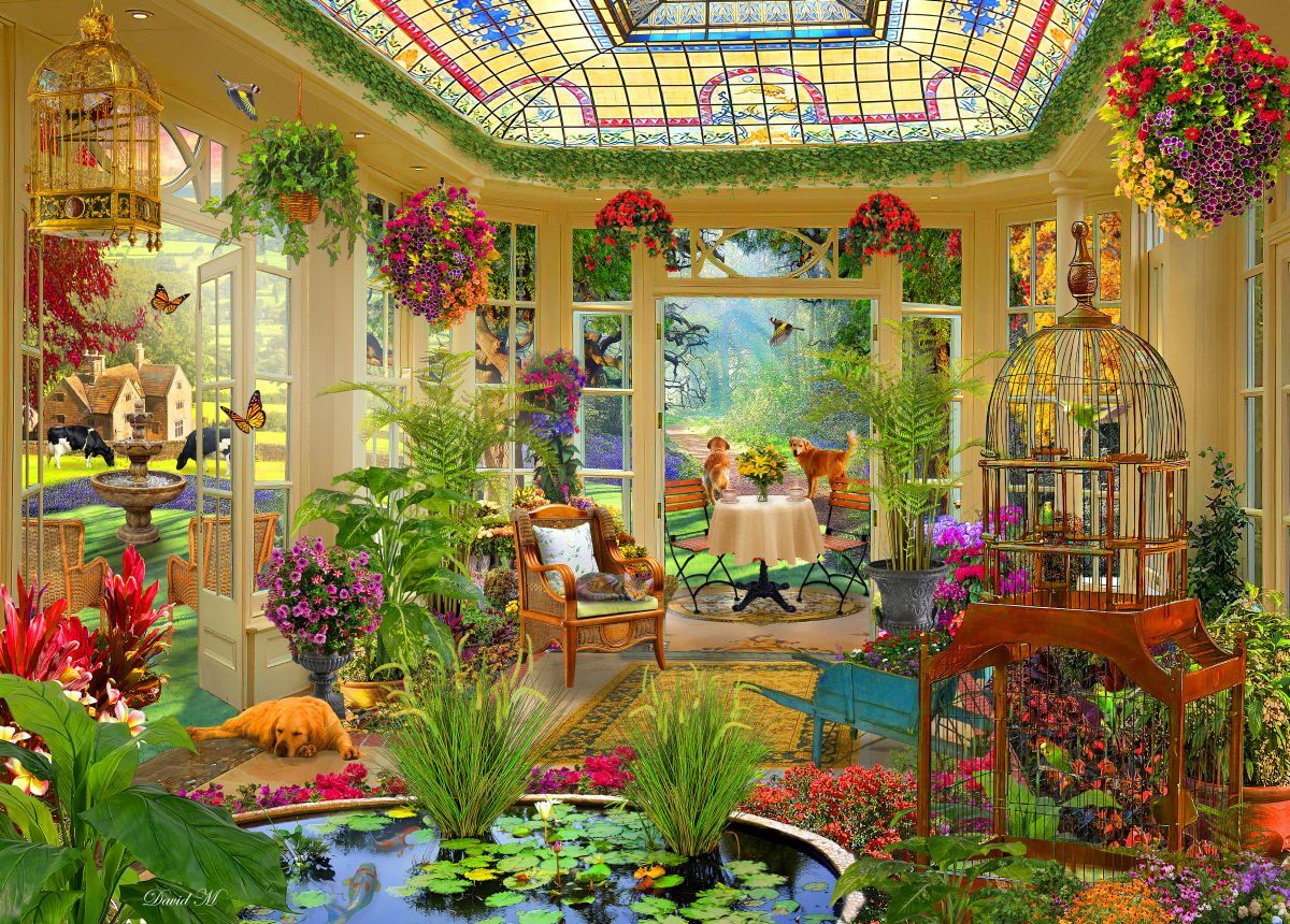 Holdson 1000pc - Room with a View - The Conservatory Puzzle