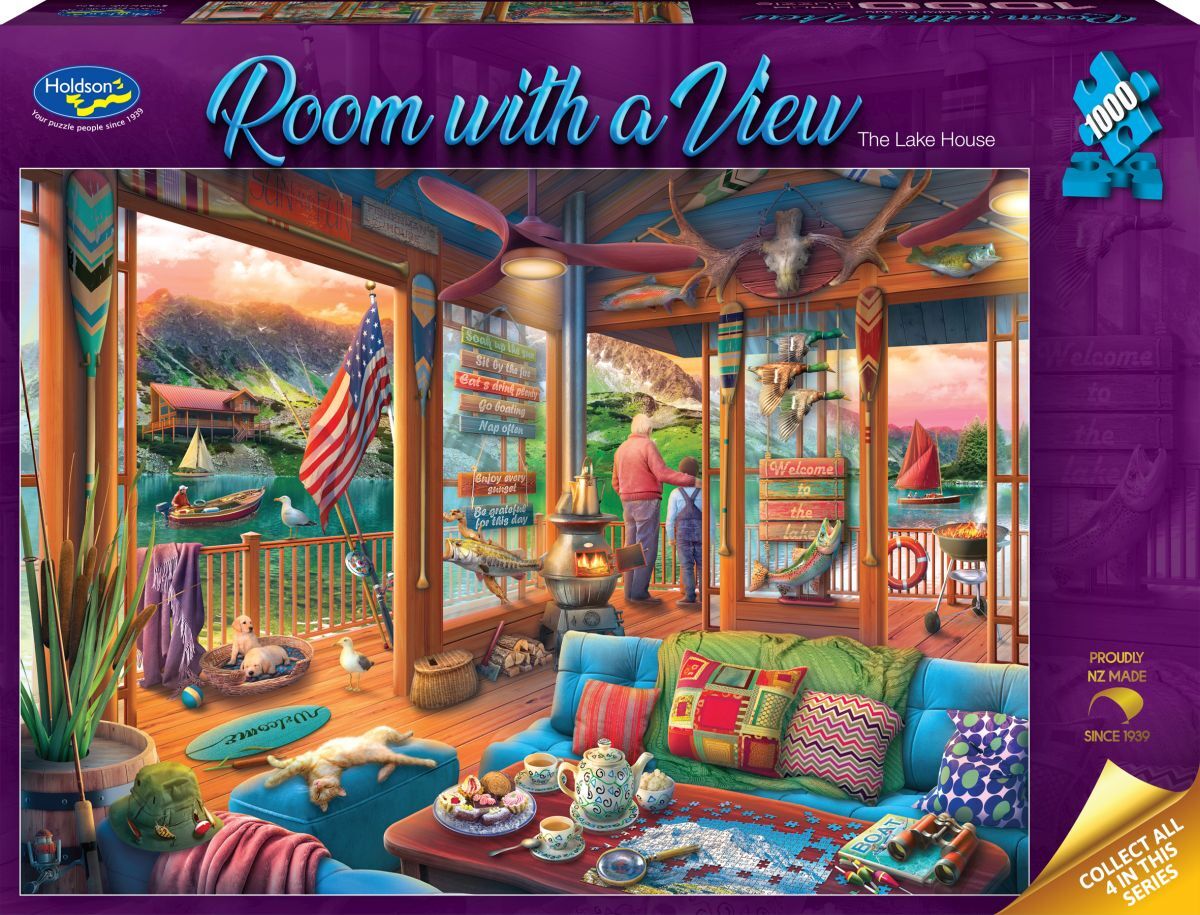 Holdson 1000pc - Room with a View - The Lake House Puzzle