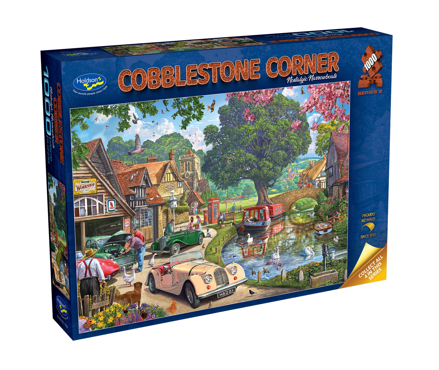 Holdson 1000pc - Cobblestone Corner S2 Nostalgic Narrowboats Puzzle