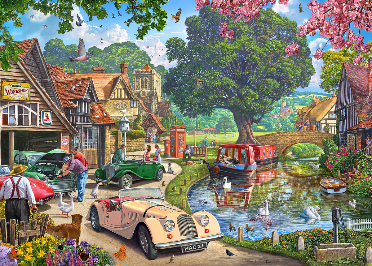 Holdson 1000pc - Cobblestone Corner S2 Nostalgic Narrowboats Puzzle