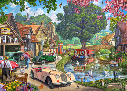 Holdson 1000pc - Cobblestone Corner S2 Nostalgic Narrowboats Puzzle