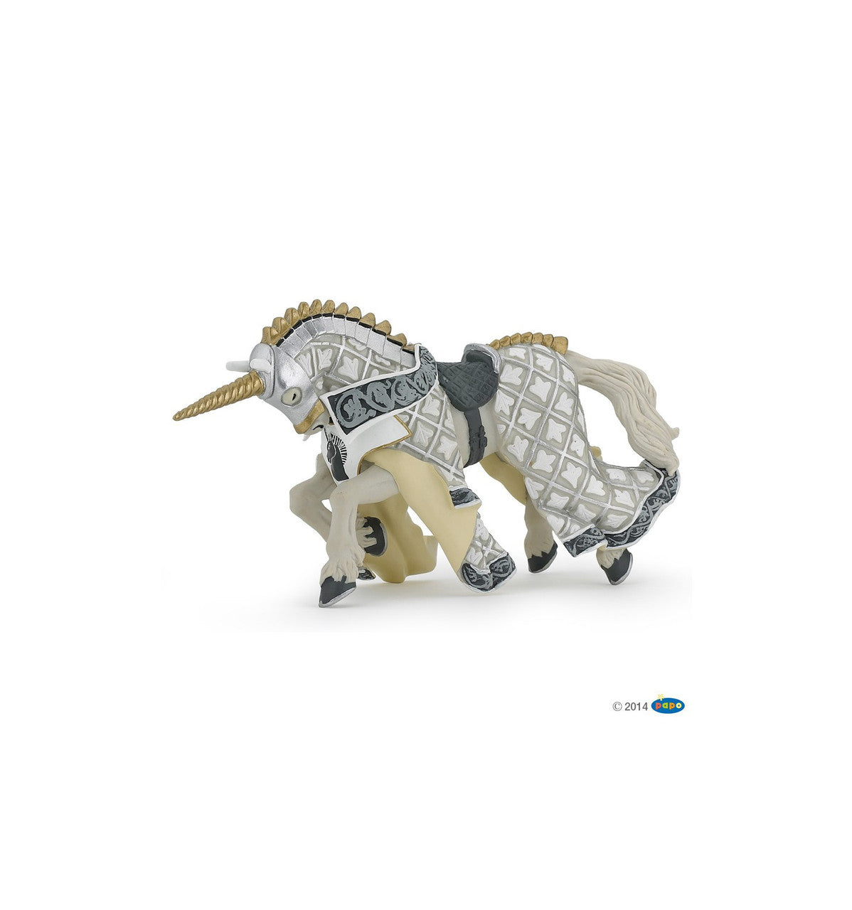 Papo - Horse of weapon master unicorn Figurine