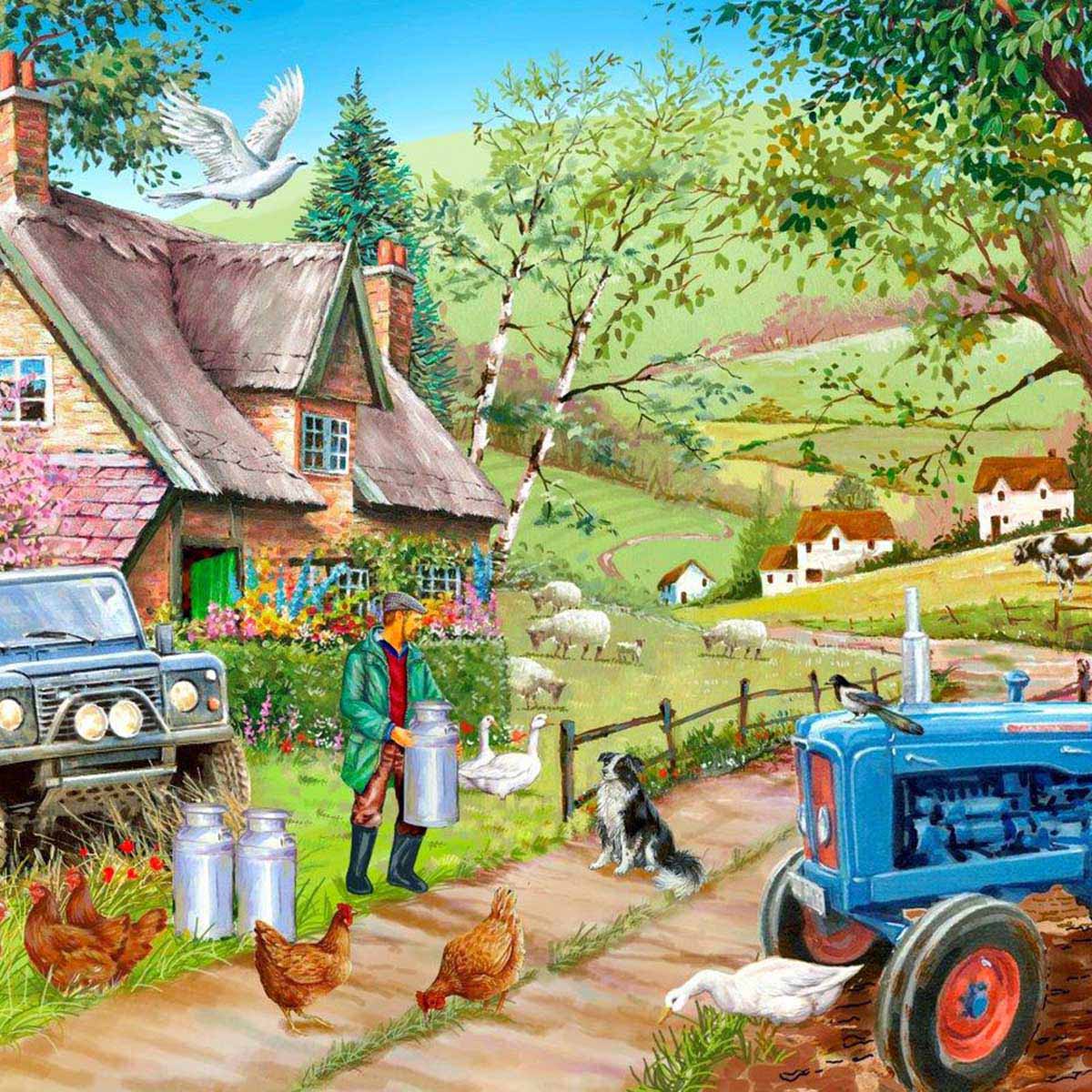 House of Puzzles 500pc - Farm Fresh Puzzle