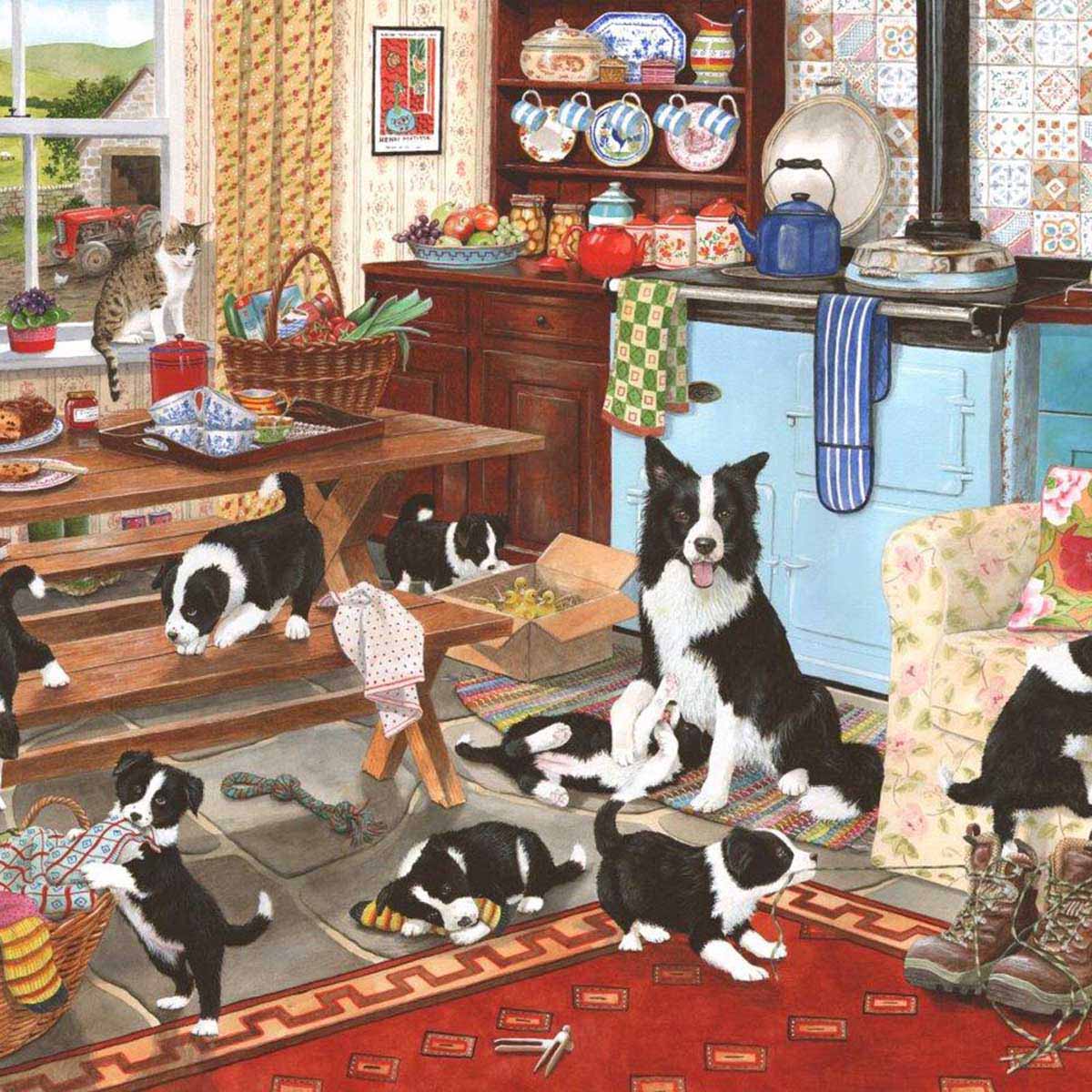 House of Puzzles 1000pc - Collie Wobbles Puzzle