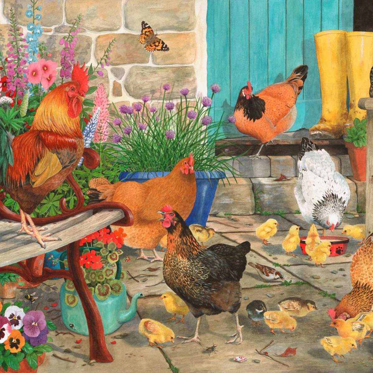 House of Puzzles 1000pc - Hen Pecked Puzzle
