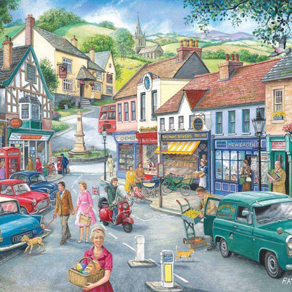 House of Puzzles 1000pc - At the Shops - Find the Difference Puzzle