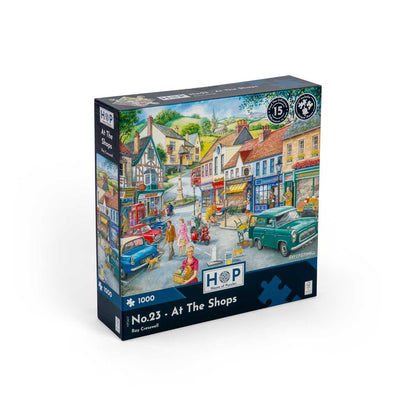 House of Puzzles 1000pc - At the Shops - Find the Difference Puzzle