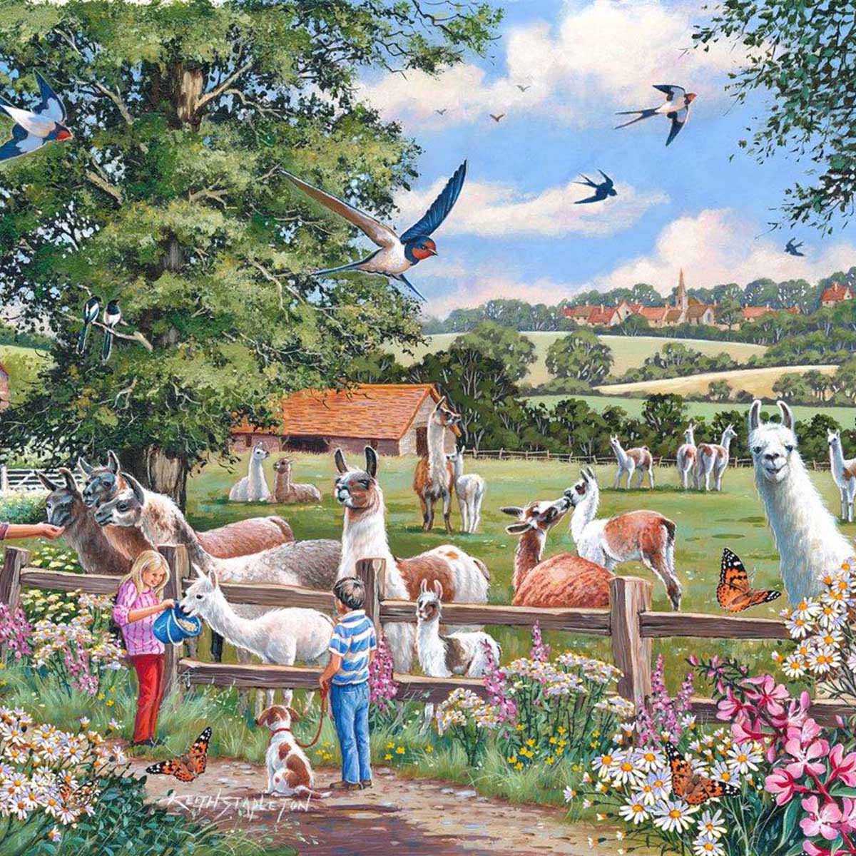 House of Puzzles 1000pc - Llama Mamas Puzzle