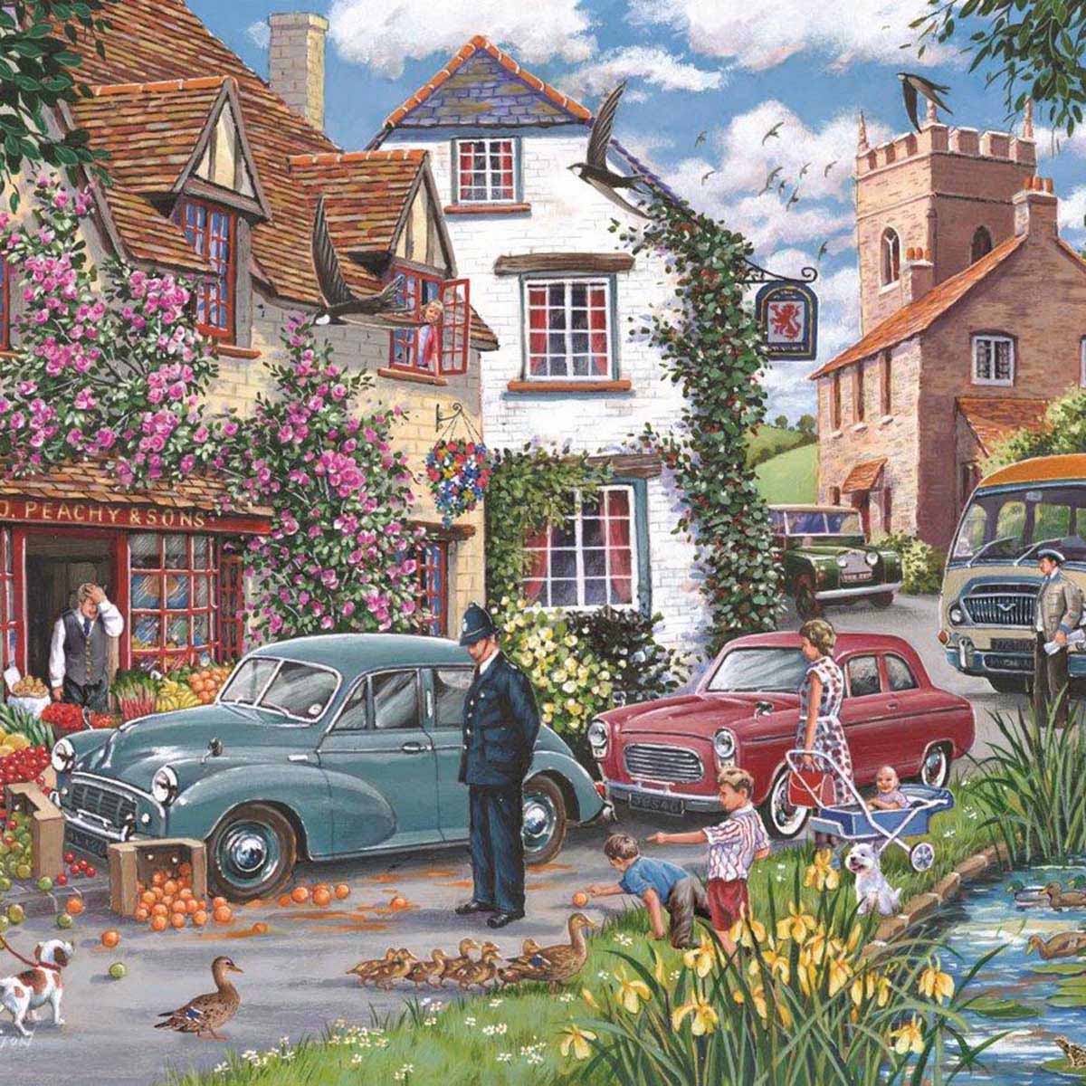 House of Puzzles 1000pc - Traffic Jam - Find the Difference Puzzle