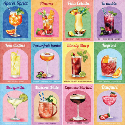 House of Puzzles 1000pc - Colourful Cocktails Puzzle