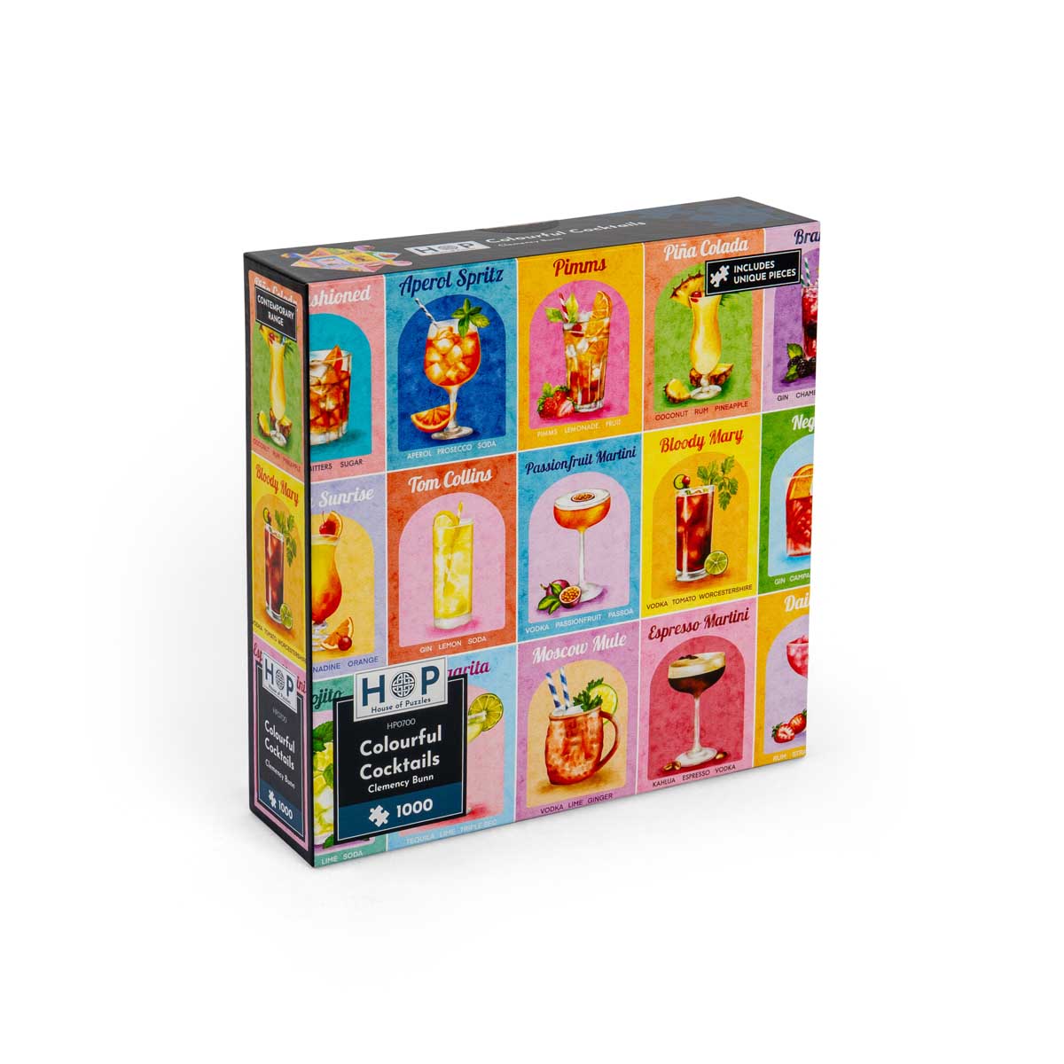 House of Puzzles 1000pc - Colourful Cocktails Puzzle