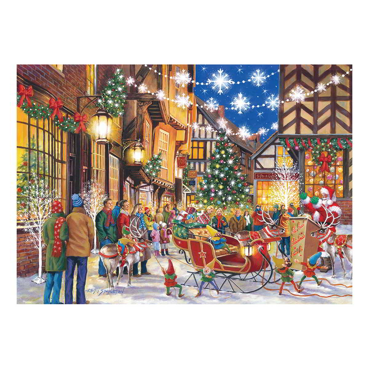House of Puzzles 500pc - Santa Switch On Puzzle