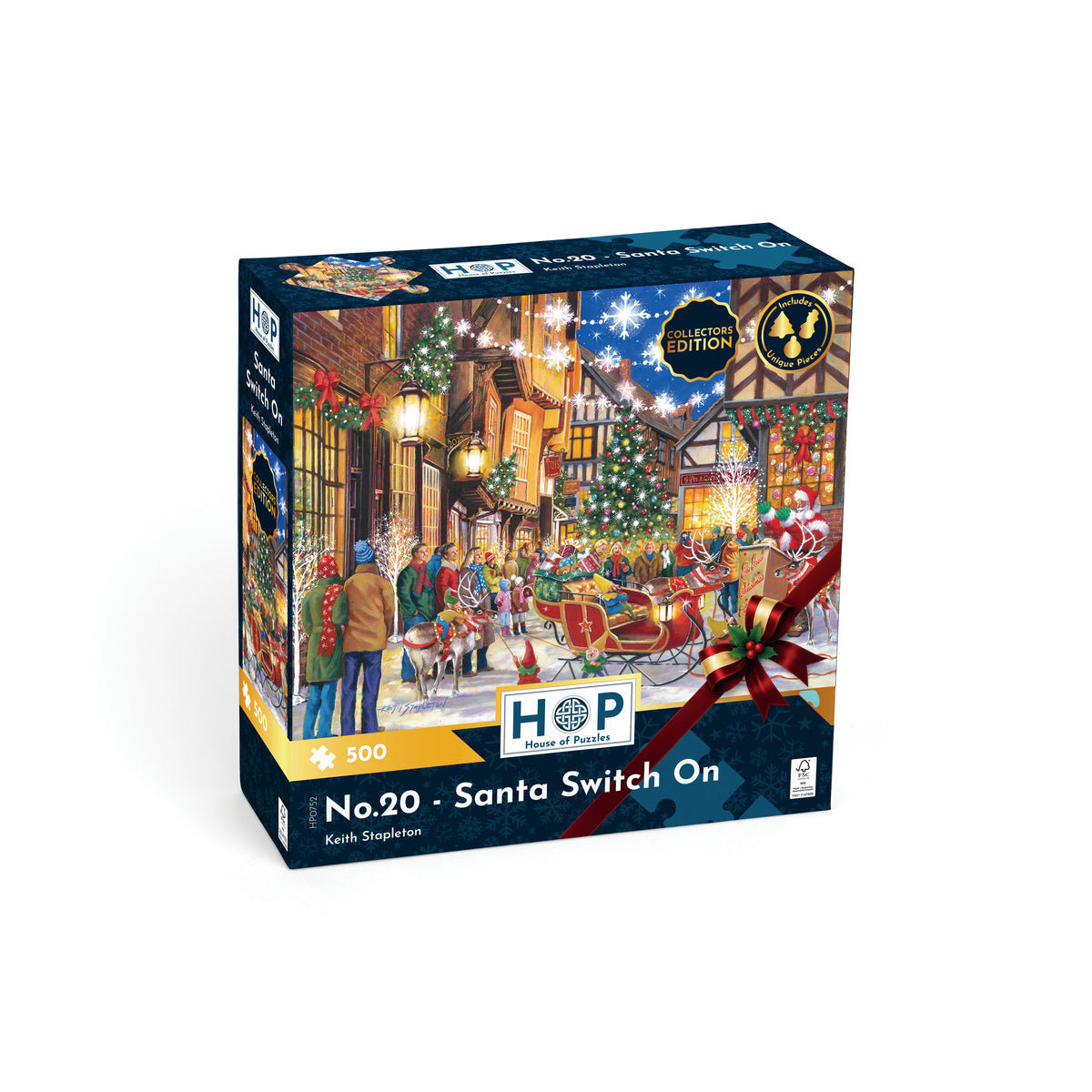 House of Puzzles 500pc - Santa Switch On Puzzle
