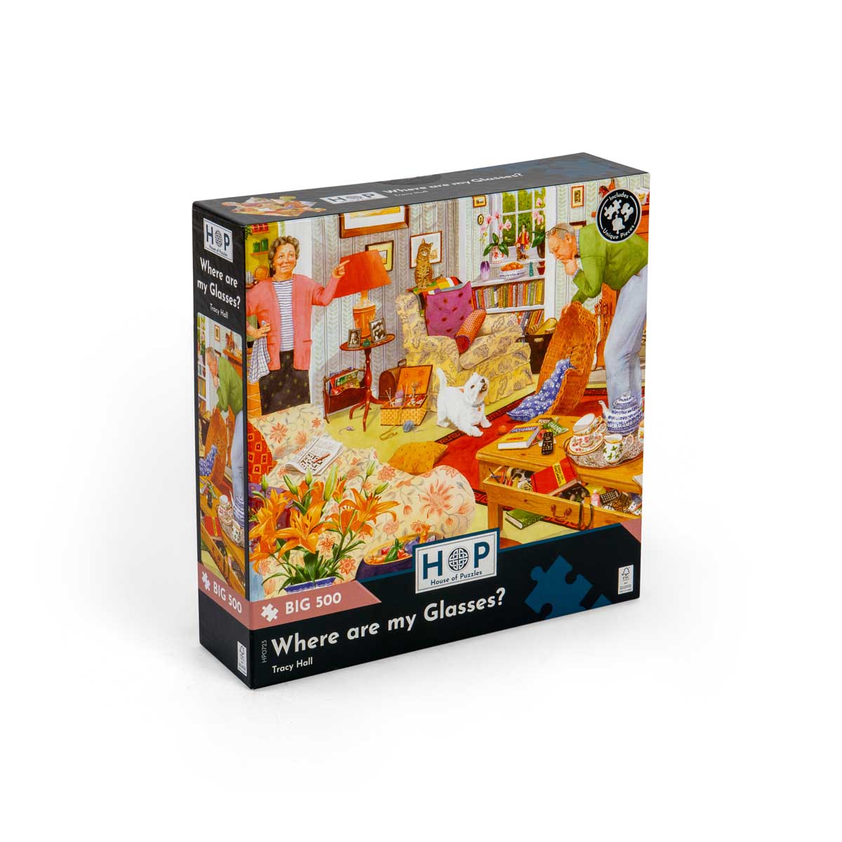 House of Puzzles Big 500pc - Where Are My Glasses Puzzle