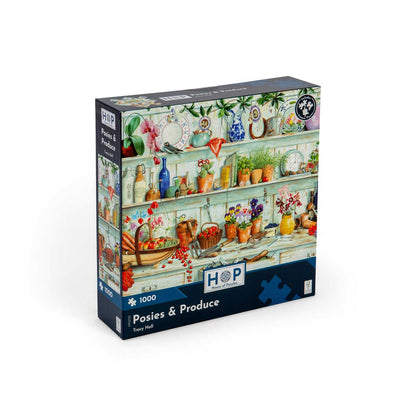 House of Puzzles 1000pc - Posies & Produce Puzzle
