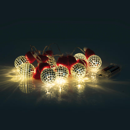 Discovery Zone - Illuminate String Lights - Christmas Hat Disco Ball
