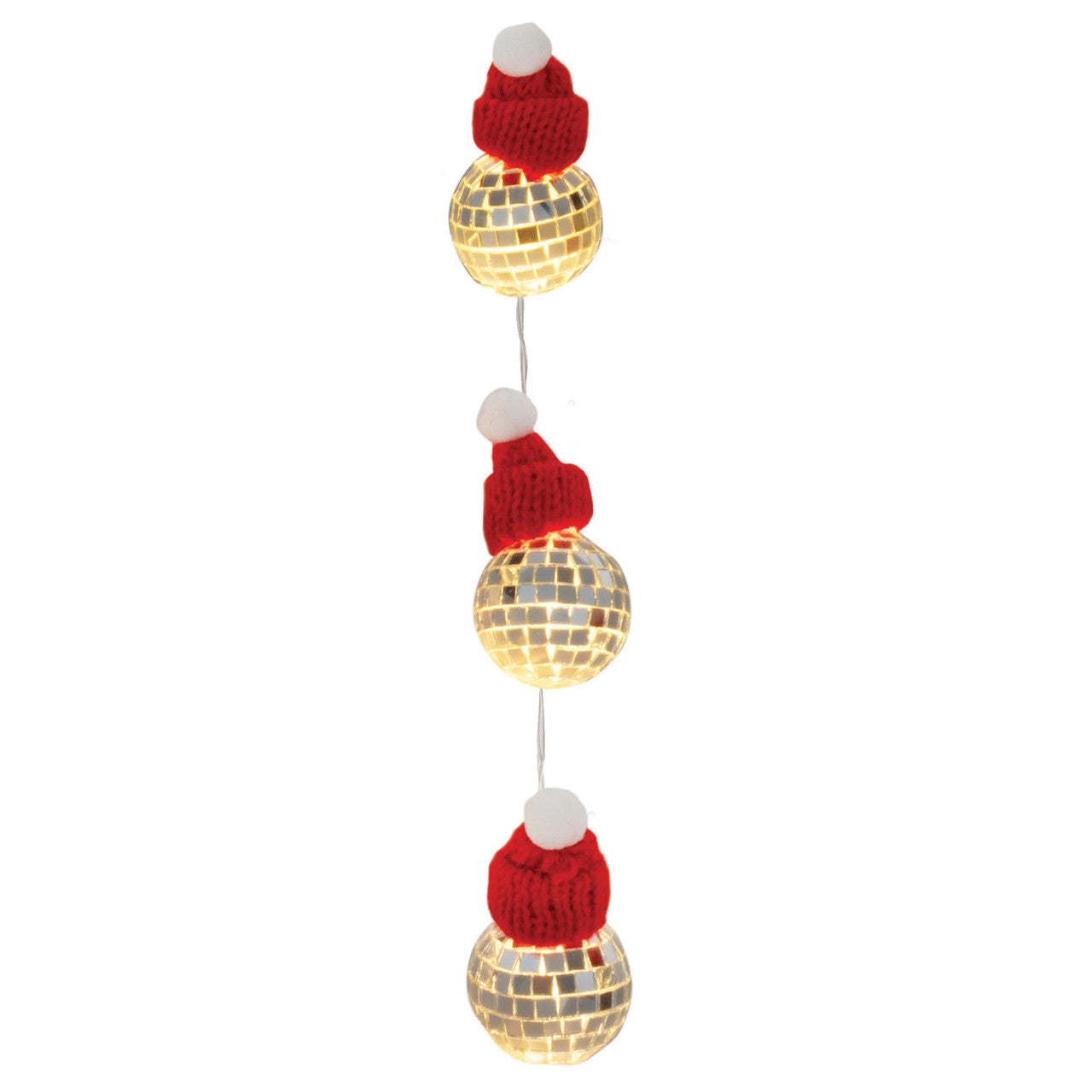 Discovery Zone - Illuminate String Lights - Christmas Hat Disco Ball
