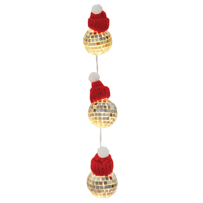 Discovery Zone - Illuminate String Lights - Christmas Hat Disco Ball