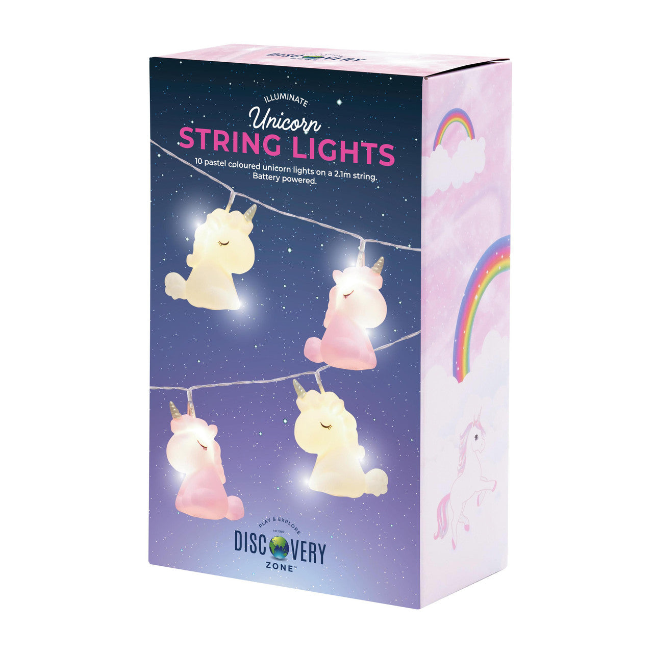 Discovery Zone - Illuminate String Lights - Unicorn Fantasy