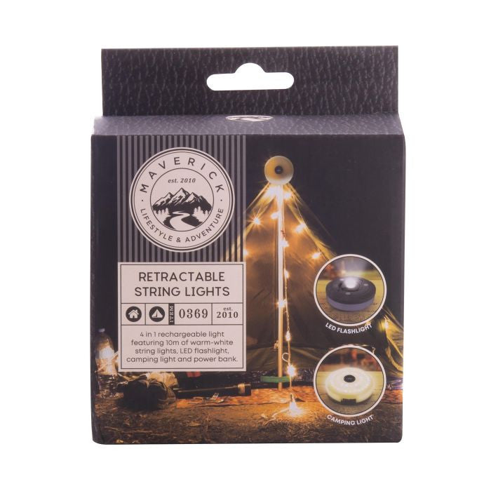 Maverick - Retractable String Lights 10m