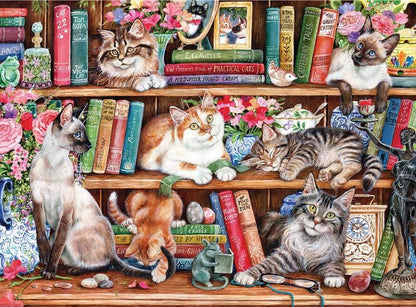Gibsons 500XL - Puss Back In Books Puzzle