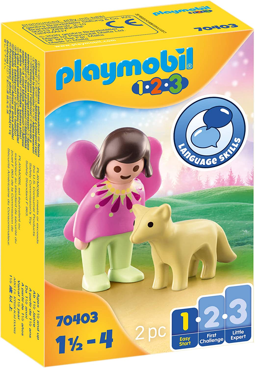 Playmobil 1.2.3 - Fairy Friend with Fox | 70403