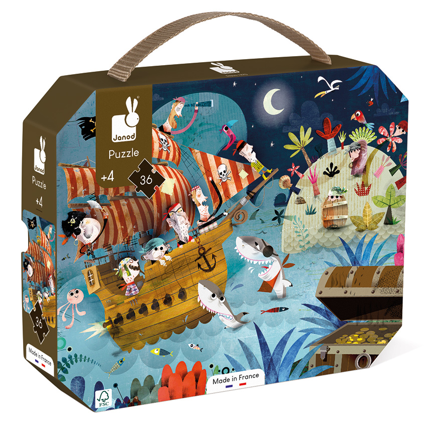 Janod - Treasure Hunt Puzzle - 36pc