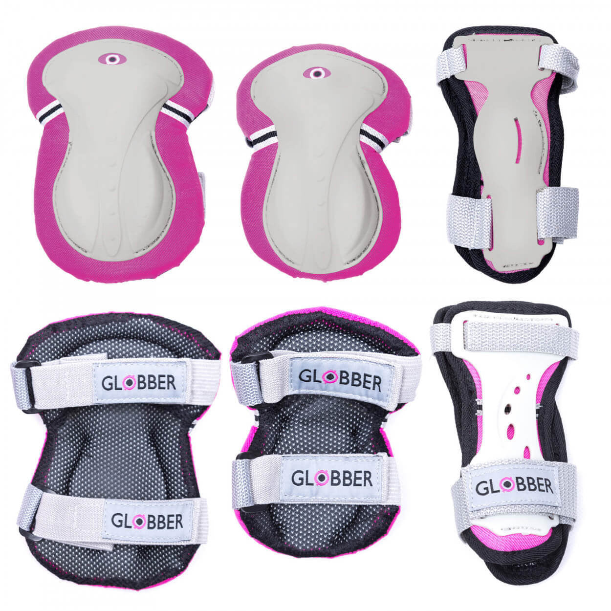 Globber - Junior Protective Pad Set (XXS) - Deep Pink