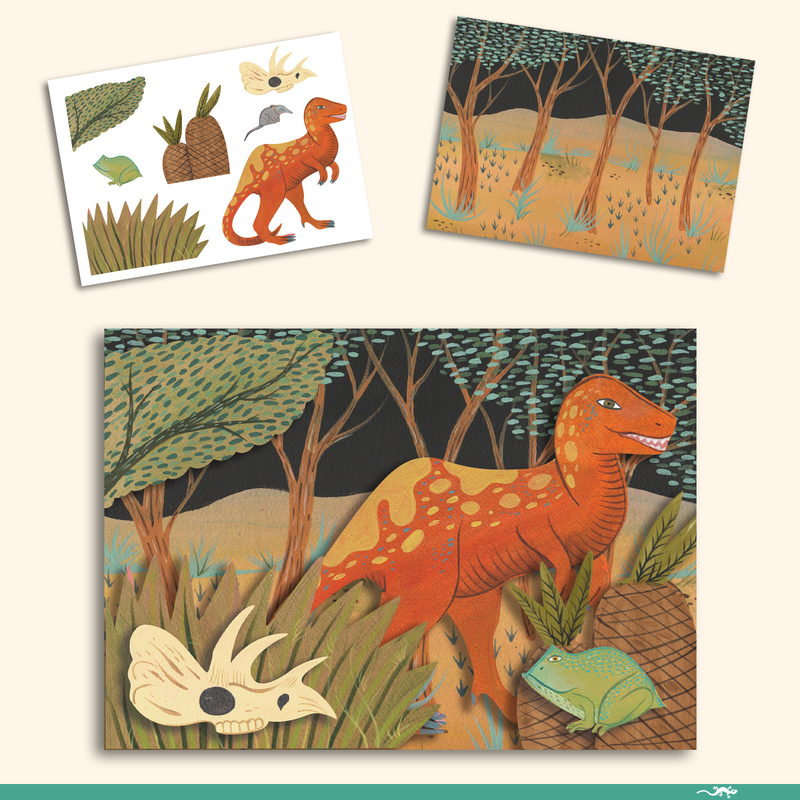 Djeco - The World of Dinosaurs Multi Craft Set