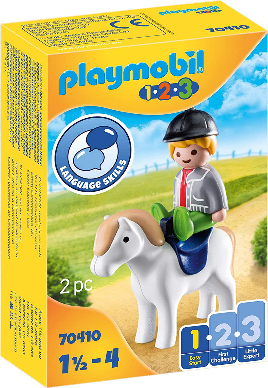 Playmobil 1.2.3 - Rider with Horse | 70404