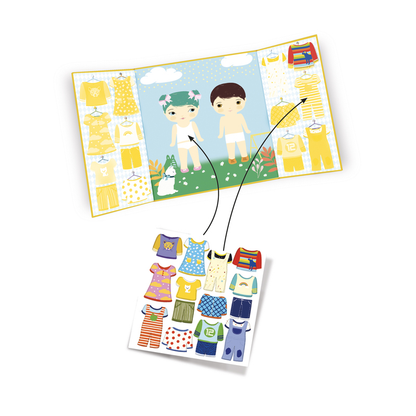 Djeco - Clothes Stickers Set