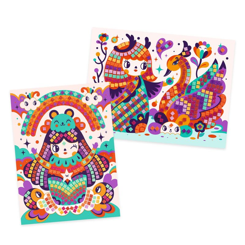 Djeco - Kokeshi Mosaics