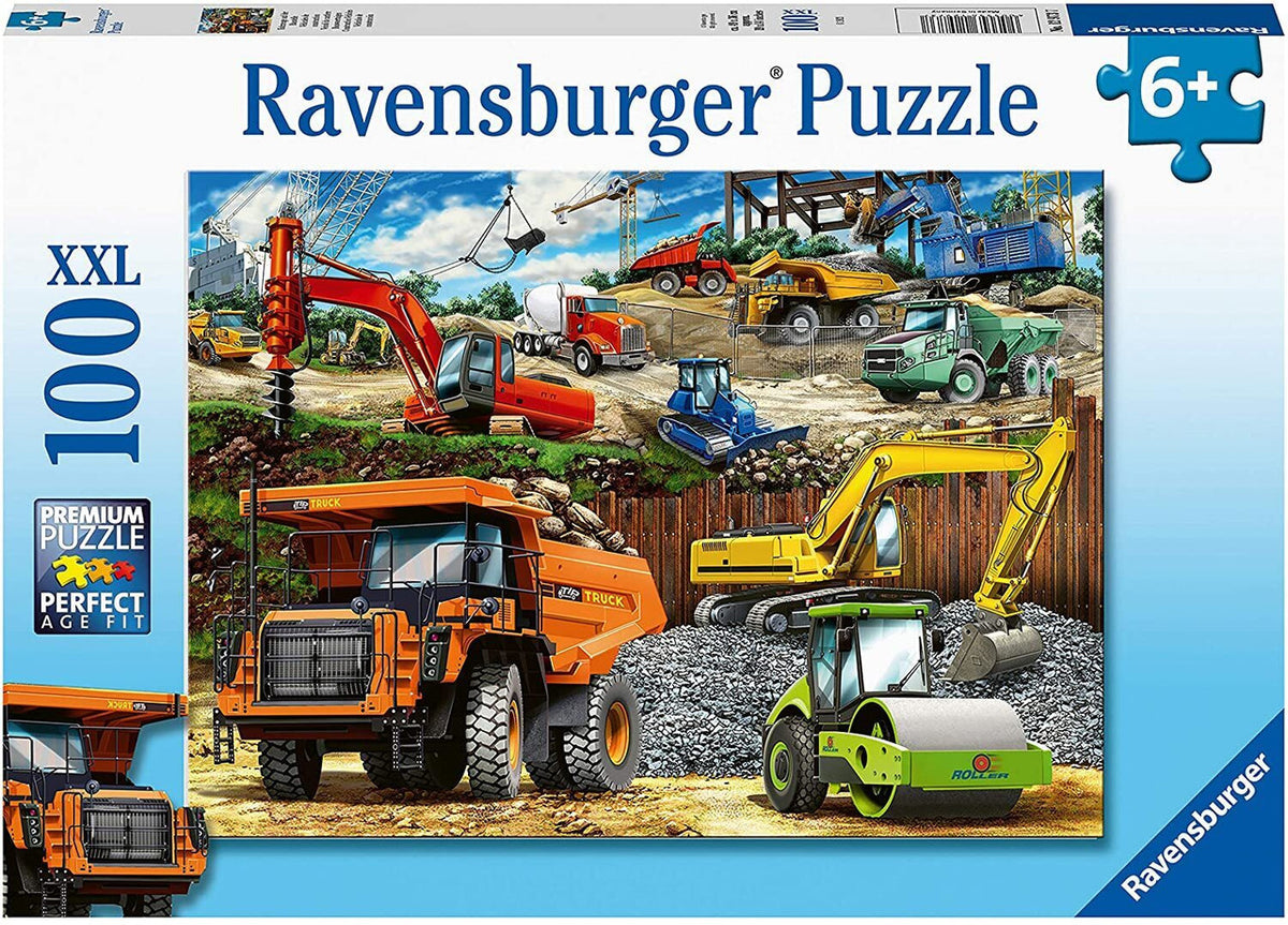 Ravensburger 100pc - Construction Vehicles Puzzle