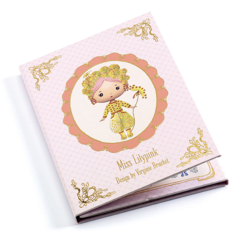 Djeco - Miss Lilypink Tinyly Removable Stickers Set