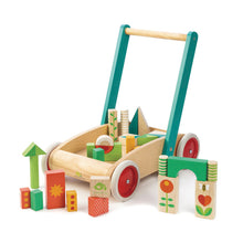 Tender Leaf Toys - Walker Wagon with Blocks
