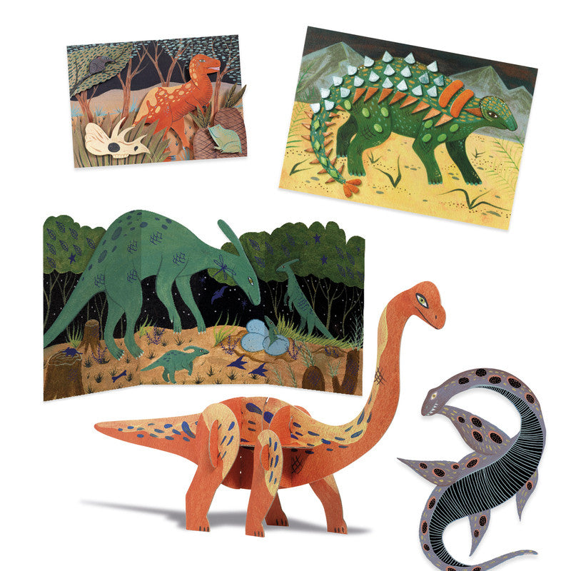 Djeco - The World of Dinosaurs Multi Craft Set