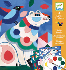 Djeco - Fanciful Animals Cards to Paint