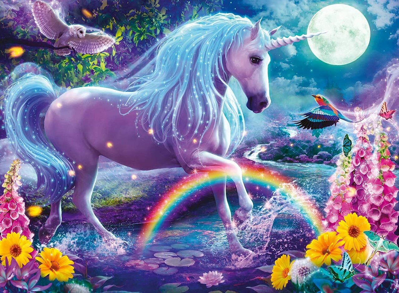Ravensburger 100pc - Unicorn Glitter Puzzle