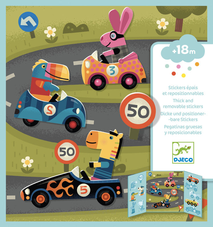 Djeco - Cars Stickers Set