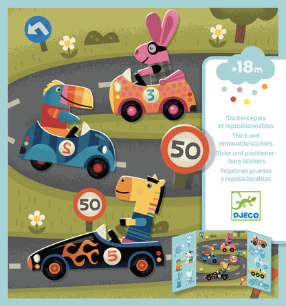 Djeco - Cars Stickers Set