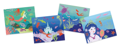 Djeco -  Artistic Patch Glitter Ocean
