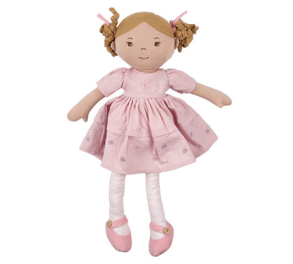 Bonikka - Amelia Linen Doll with Brown Hair