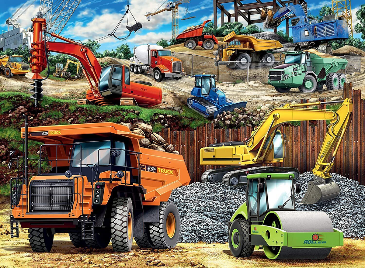 Ravensburger 100pc - Construction Vehicles Puzzle