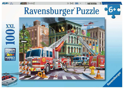 Ravensburger 100pc - Fire Truck Rescue Puzzle