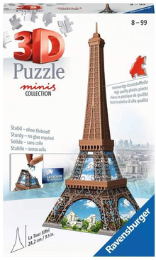 Ravensburger 3D -  Mini Eiffel Tower 3D Puzzle -54pc