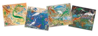 Djeco -  Artistic Patch Metal Dinosaurs