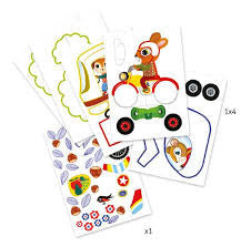 Djeco - Mini Totems To Colour