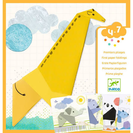 Djeco First Paper Foldings Activity for Kids - Animals