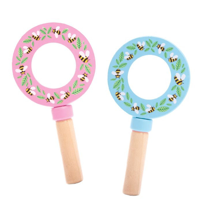 Discovery Zone - Wooden Magnifying Glass - Blue