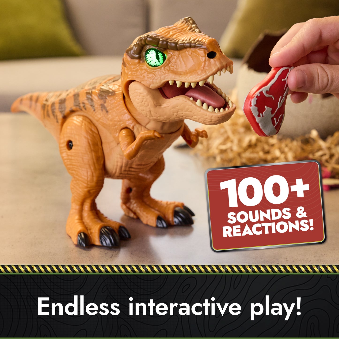 Jurassic World Primal Hatch Interactive Hatching T-Rex Dinosaur
